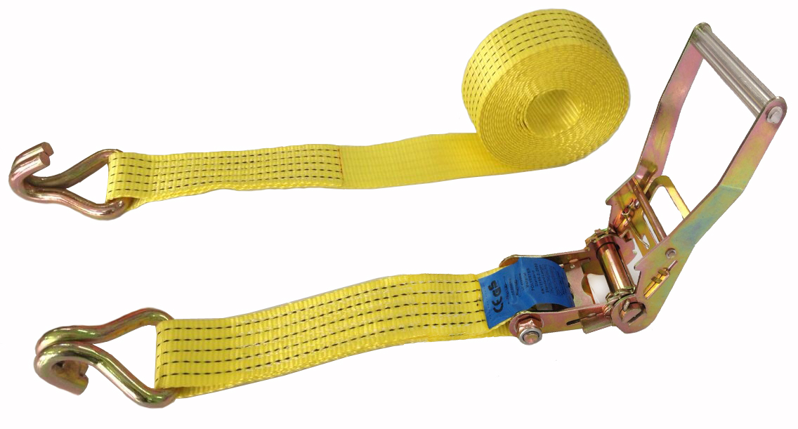 50mm 4ton ratchet tie down with Double J hooks